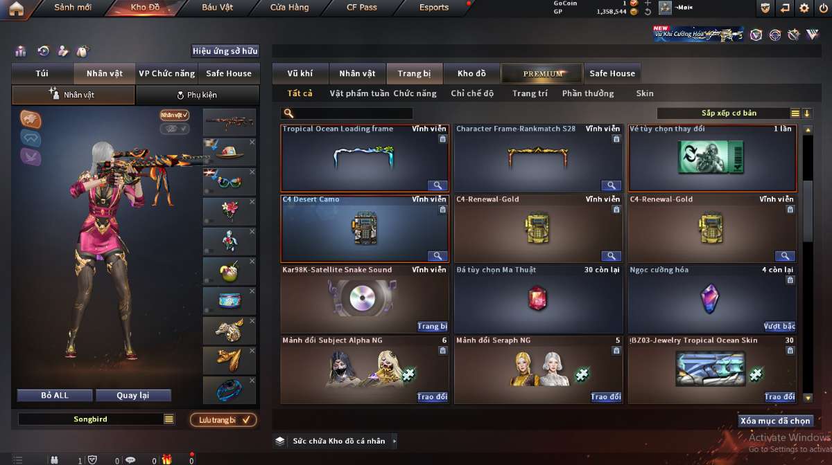 shop acc cf uy tin gia re